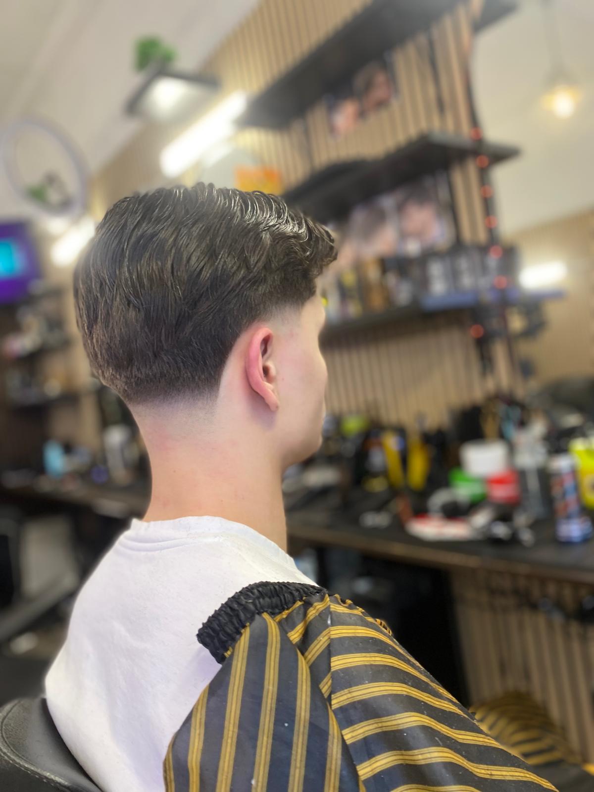 Herreklip med taper fade