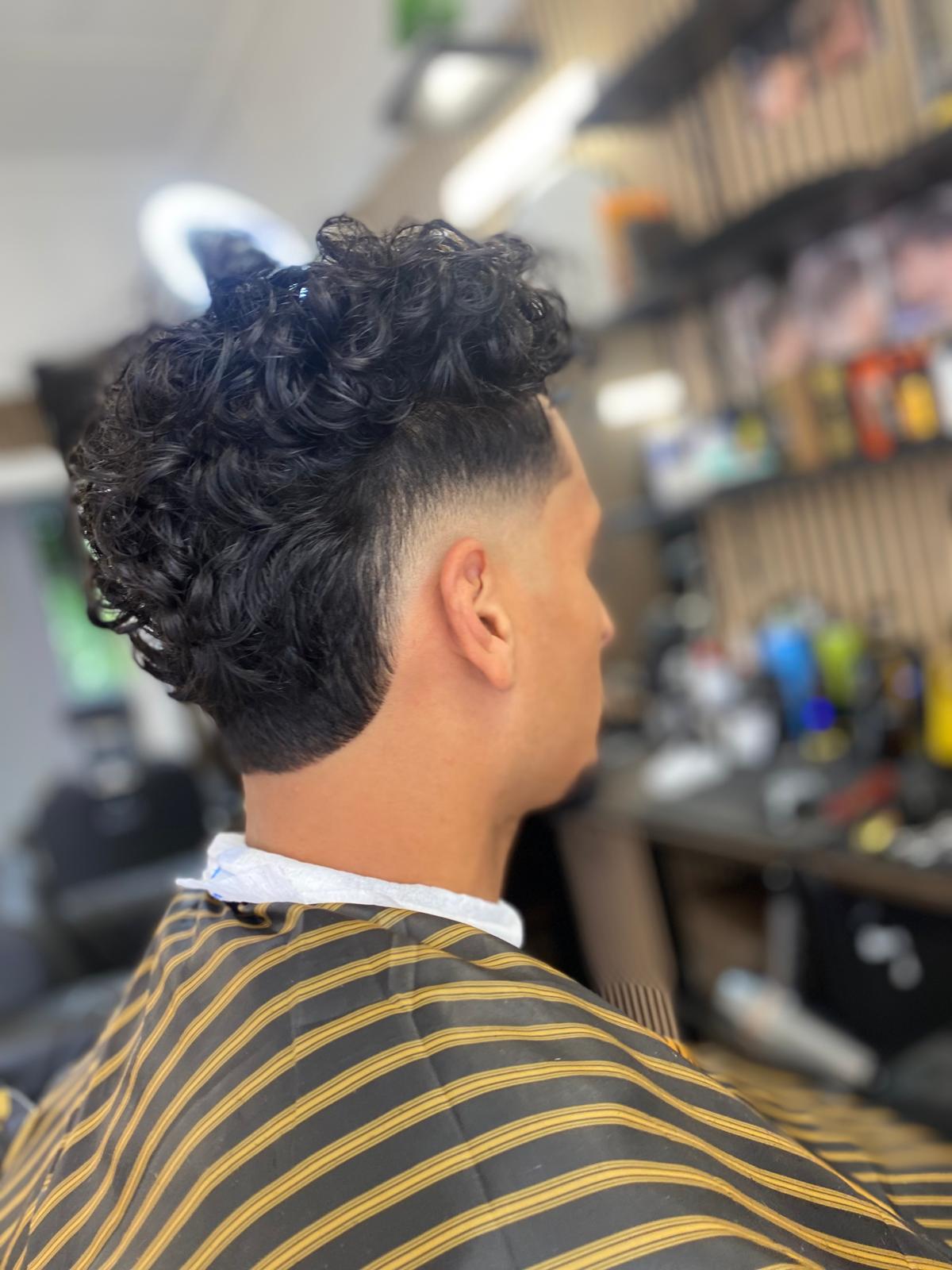 Curly top med fade